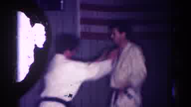 Los Angeles California (1967): Judo Athletes Practicing Strokes