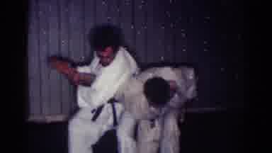 Los Angeles California (1967): Two Men In Kimono Fighting Karate And Making