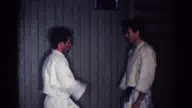 Los Angeles California (1967): Men Fighting Kung-Fu Martial Arts Defending Attack