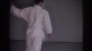 Los Angeles California (1967): Fighter Training Judo In The Fighting Academy Alone