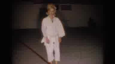 Los Angeles California (1967): Woman Karate Belt Martial Arts Talking Informative