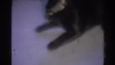 Los Angeles California (1967): Black Cat Eating A Small Grey Fish On Gray Floor