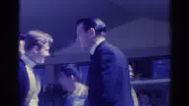 Los Angeles California (1967): Multiple Men At An Old School Barbecue Graduation