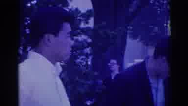Los Angeles California (1967): People Men Women Outside Daytime House Tree Road