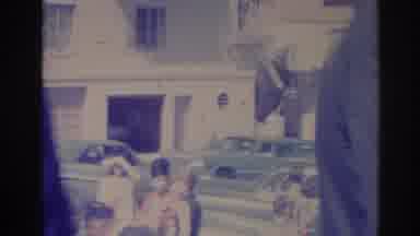 Los Angeles California (1967): Many People On The Street At Some Event Or Holiday