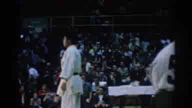 Los Angeles California (1967): Judo Athletes Greeting Each Other At The End Of The