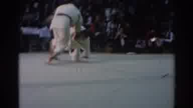 Los Angeles California (1967): Two Judo Fighters In A Competition With A Big