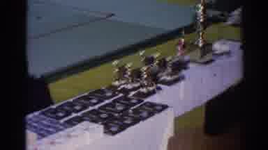 Los Angeles California (1967): Home Movie Showing Various Awards On Long Table For