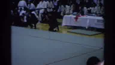 Los Angeles California (1967): Man Staggering In Circles After Martial Arts Match