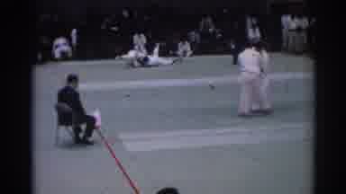 Los Angeles California (1967): Athletes Performing In A Judo Fight Competition