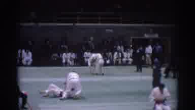 Los Angeles California (1967): Kimono Wrestling Men Competition Audience Green