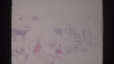 Los Angeles California (1967): Person Wearing Red Clown Suit Walks Through Crowds