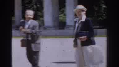 Moscow Russia (1968): Video Of A Male And Female Strolling Along Content In The