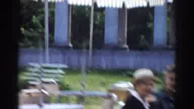 Moscow Russia (1968): People Enjoying Beverages At White Outdoor Table On A Clear