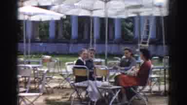 Moscow Russia (1968): Four Ladies Sit Together At An Outside Table With An