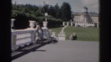 Moscow Russia (1968): The Two Lady Close Friends Are Walking Over Stairs In A