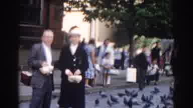 Moscow Russia (1968): A Couple Standing In The Streets Posing For A Picture