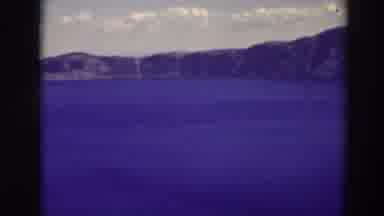 Crater Lake Oregon (1937): A Beautiful Long Distance View Of The Mountains And The