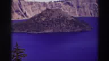 Crater Lake Oregon (1937): In The Video It Shows An Island In Some Ocean And