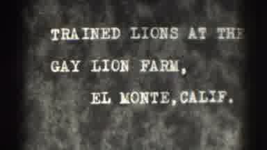 El Monte California (1937): Lions In California In The City Of Electricity Monte