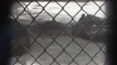 El Monte California (1937): Empty Beach Shore View Behind Fence Captured By