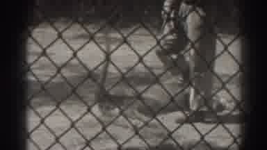 El Monte California (1937): Lions Being Trained By A Man With A Whip The Lion Is
