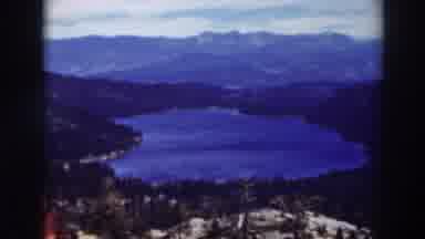 Lake Tahoe California (1937): Picture Of A Beautiful Lake Surrounded By Immense