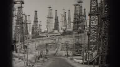 Long Beach California (1937): Industrial Towers And Machinery