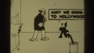 Sacramento California (1937): Cartoon Cat And Man In Bedroom Followed By Man