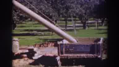 Sacramento California (1937): Mixing Concrete To Pour And Make More Sidewalks
