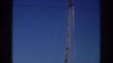 Sacramento California (1937): View Of Brown Telephone Pole Against Blue Sky On A