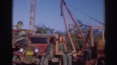 Sacramento California (1937): Camera Panning Ancient Junkyard Full Of Old Heavy