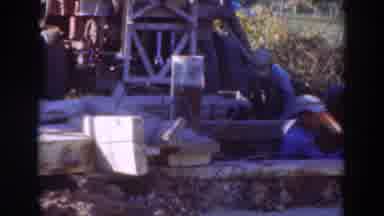 Sacramento California (1937): Workers Digging A Shovel Trench At Some Type Of