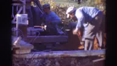 Sacramento California (1937): Two Men Working One Digging And The Other One