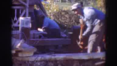 Sacramento California (1937): Interior Workers Building A Solid Home Base