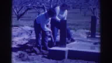 Sacramento California (1937): Two People Working Together To Build Something