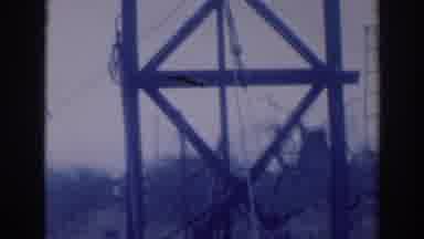 Sacramento California (1937): Building With Some Straight Piece Of Wood Some Ropes