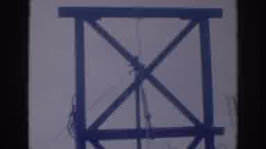 Sacramento California (1937): Construction Crew Using Ropes And Pulleys To Erect A