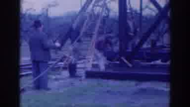 Sacramento California (1937): Hard Working Men Building A House In The Middle Of