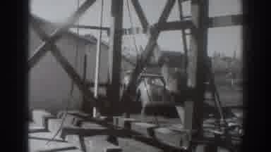 Sacramento California (1937): Work Farmer Building Grey