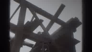 Sacramento California (1937): Hard Working Man Laying Wood Down For His Current