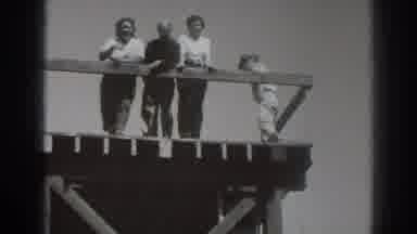 Sacramento California (1937): One The Edge Of A Cavern Looking Below With The Wind
