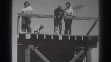 Sacramento California (1937): Friends Hanging Out On A Balcony Having A Good Time