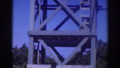 Sacramento California (1937): Person Climbing The Ladder On A Structure To Get To