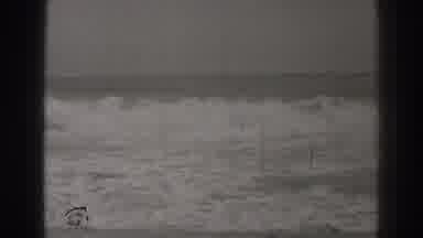 Santa Cruz California (1937): A Historical Perspective Of Tides Coming In From The