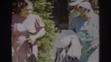 Truckee California (1937): Three People Are Getting Ready To Go Out For A Sunday
