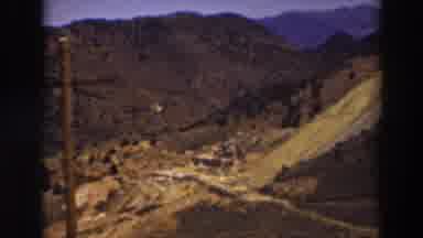 Truckee California (1937): Hills And Mount Terrain In The Background Of A Dark