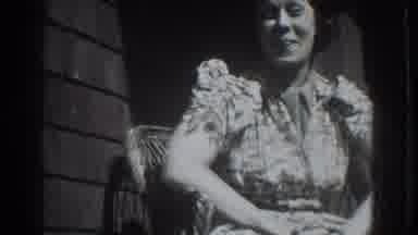 Vacaville California (1937): Black And White Footage Of Two Women Outside On A