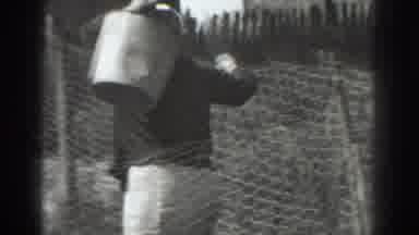 Vacaville California (1937): A Woman Runs Her Hand Along A Fence And Then Walks