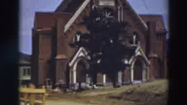 Virginia City California (1937): View Of St Mary's Cathedral On A Clear Sunny Day
